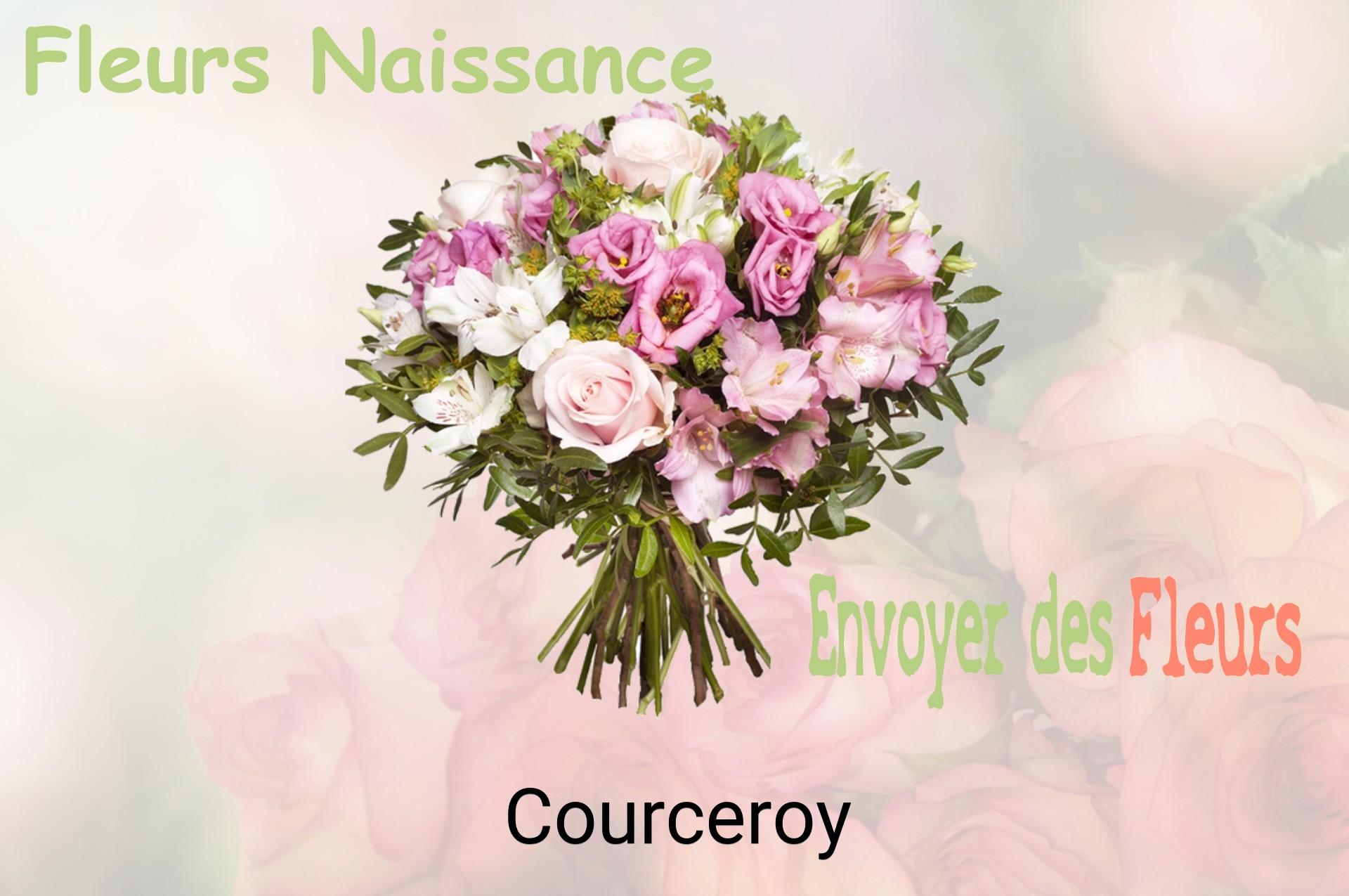 Bouquet de fleurs de naissance livré à Courceroy